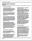 Philanthropy for Malaria